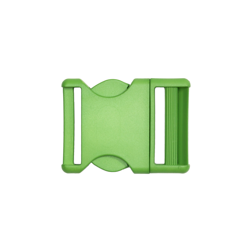 Lucille Italian Extra Large Jasmine Green Plastic Release Buckle Detail