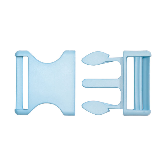 Lucille Italian Extra Large Plume Blue Plastic Release Buckle