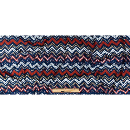 Compression Swimwear Tricot, UV Protective with Aloe Vera Microcapsules - Red and Navy Peony Nautical Ropes - Caye Collection Full