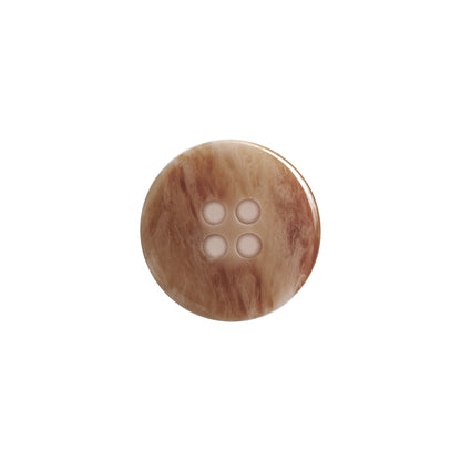Italian Beige and Ivory Abstract 4-Hole Plastic Button - 24L/15mm Detail
