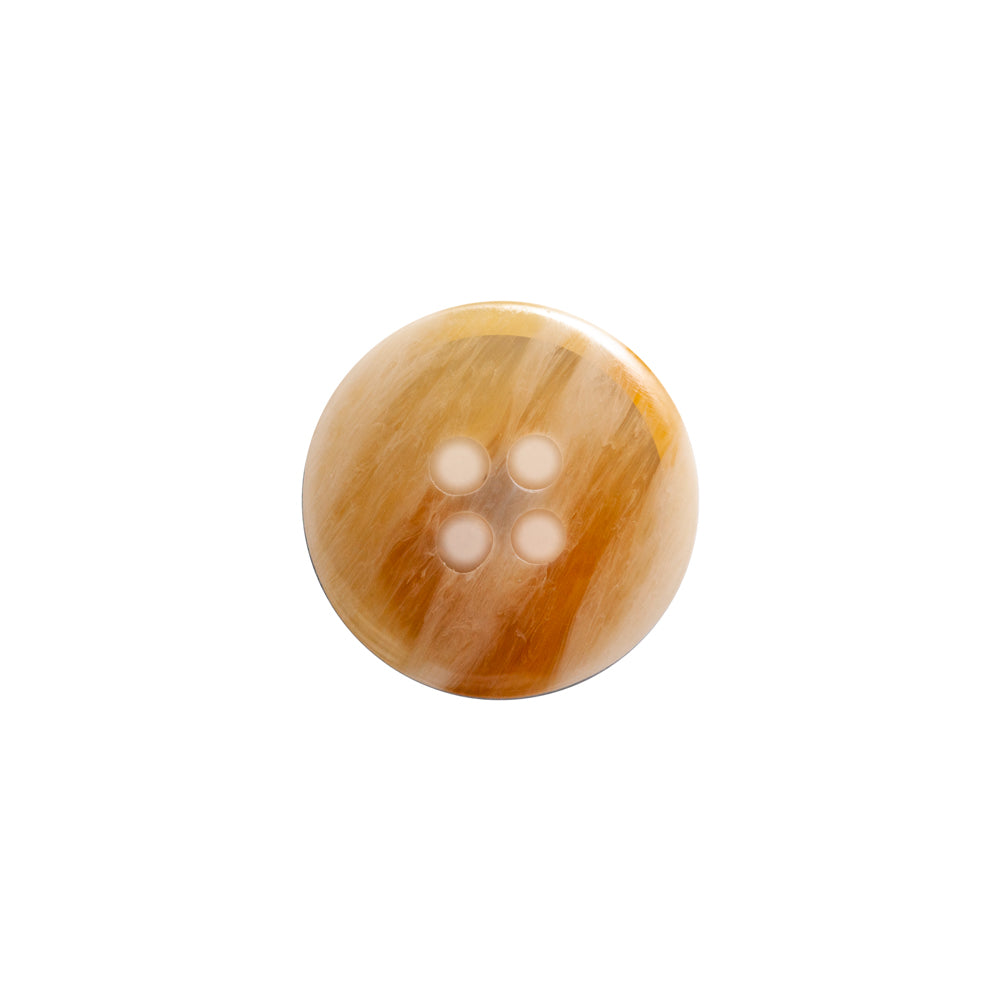 Italian Blue, Chipmunk and Silver Birch Abstract 4-Hole Plastic Button - 24L/15mm Detail