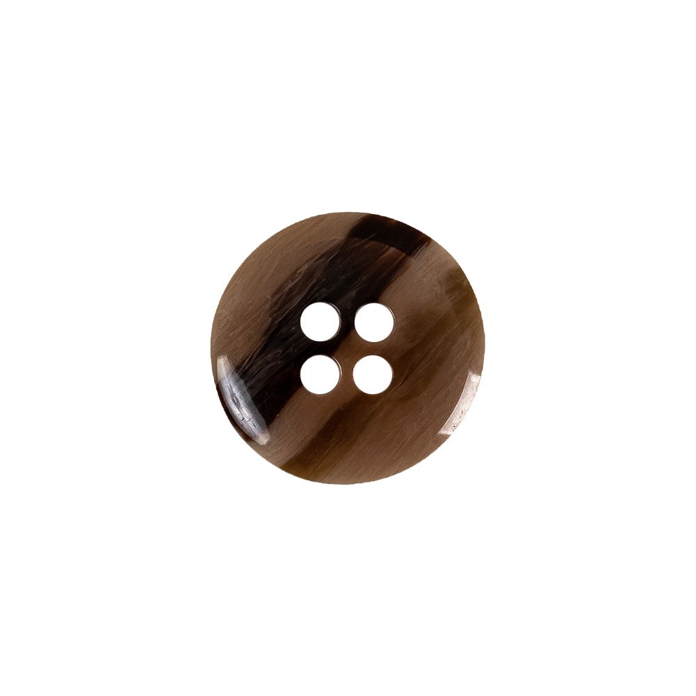 Italian Rocky Road and Goat Abstract 4-Hole Plastic Button - 24L/15mm Detail