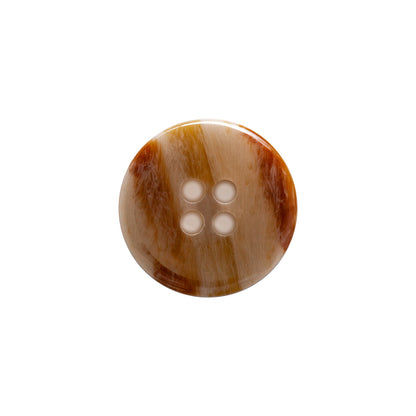 Italian Mourning Dove and Beige Abstract 4-Hole Plastic Button - 28L/18mm Detail