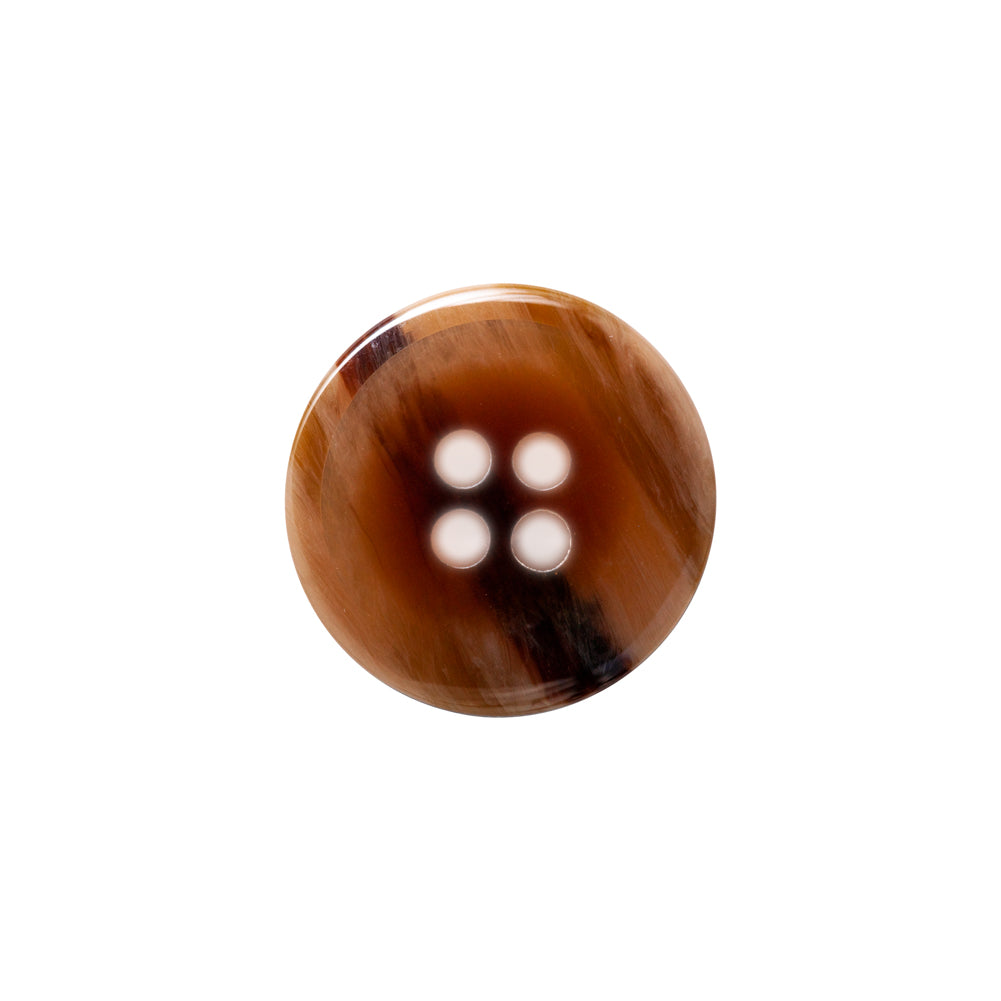Italian Road and Goat Abstract 4-Hole Plastic Button - 28L/18mm Detail
