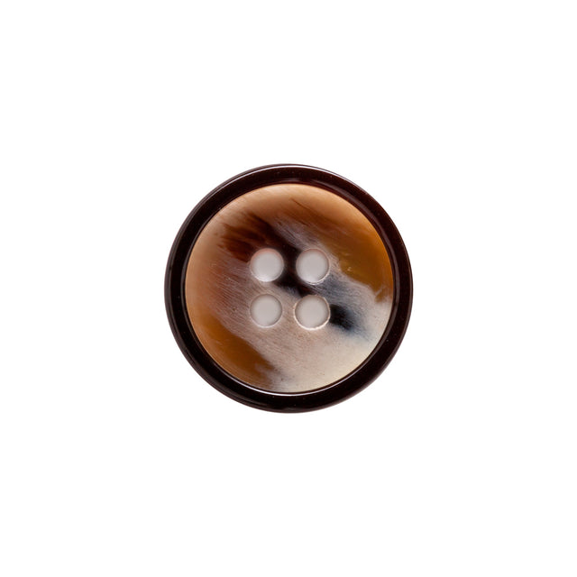 Italian Road and Goat Abstract 4-Hole Plastic Button - 28L/18mm