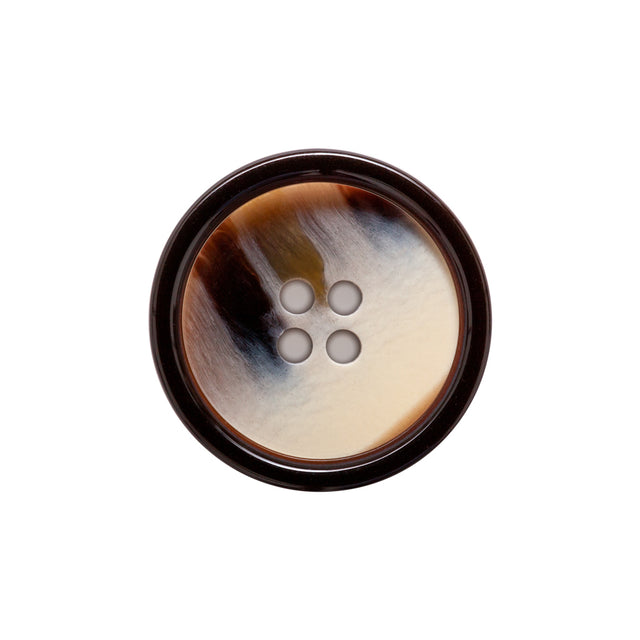 Italian Road and Goat Abstract 4-Hole Plastic Button - 36L/23mm