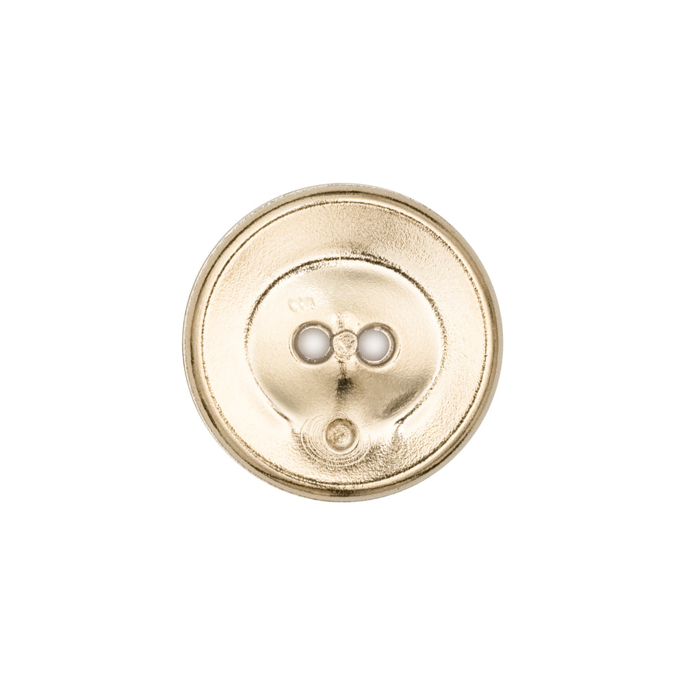 Italian Gold 2-Hole Crest Button - 32L/20mm Detail