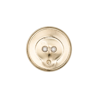 Italian Gold 2-Hole Crest Button - 32L/20mm Detail