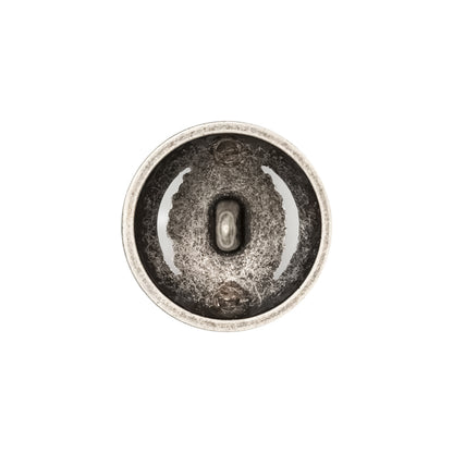 Italian Silver Metal Crest Shank Button - 32L/20mm Detail