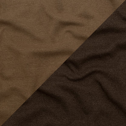 Italian Wren and Sepia Tint Reversible Wool Double Knit