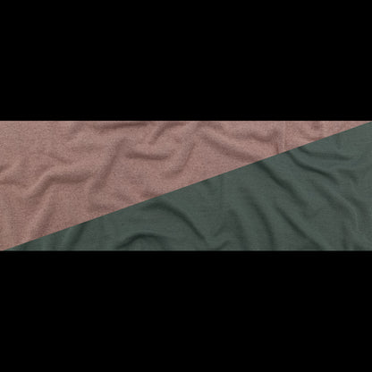 Italian Laurel Wreath and Desert Sand Reversible Wool Double Knit Full