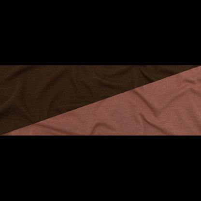 Italian Salmon and Brown Reversible Wool Double Knit Full