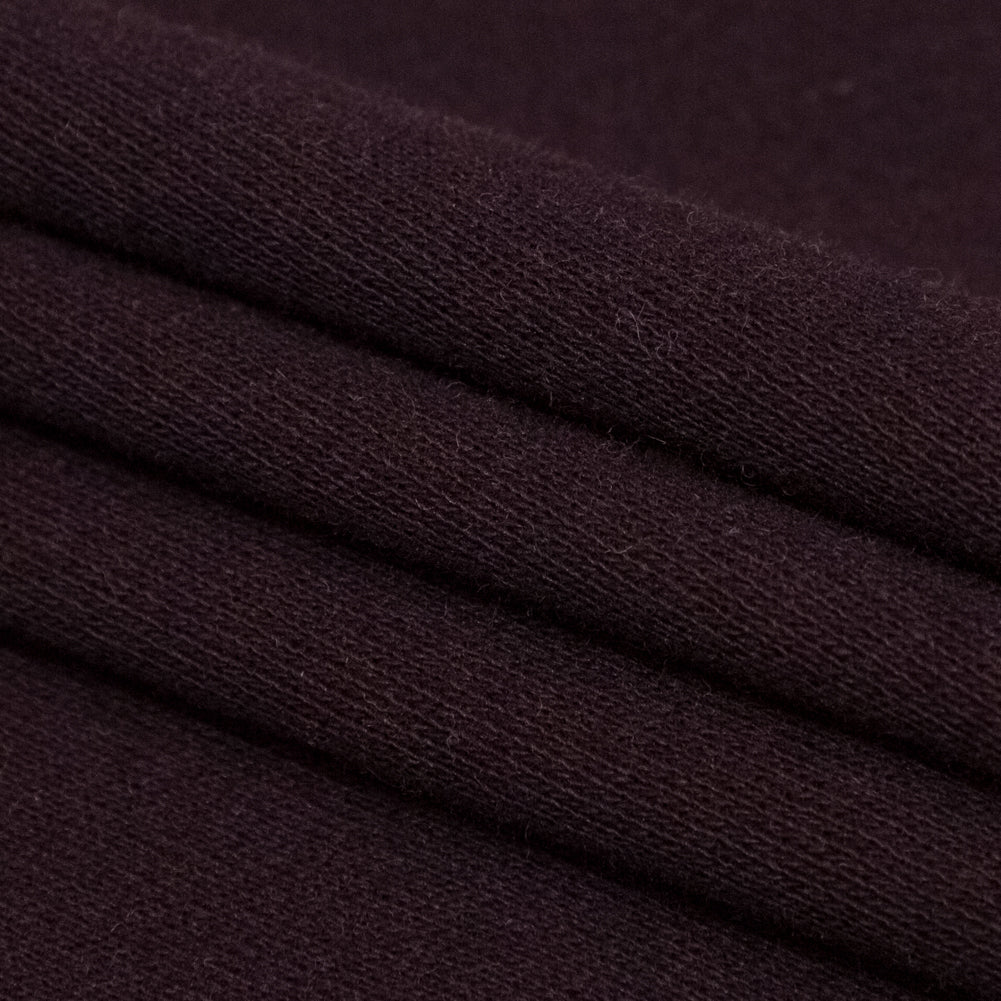 Italian Nightshade and Monk's Robe Reversible Wool Double Knit Folded