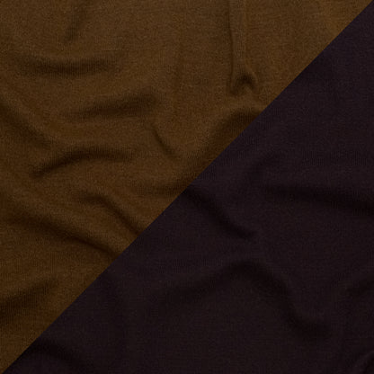 Italian Nightshade and Monk's Robe Reversible Wool Double Knit