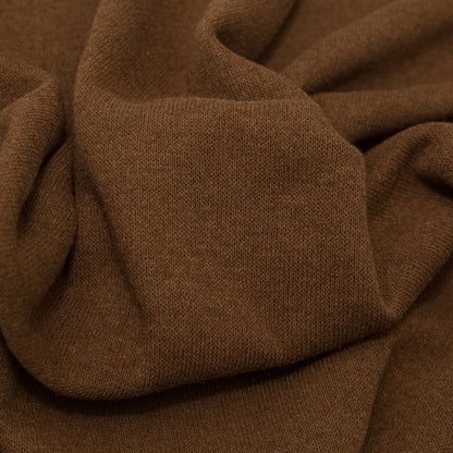 Italian Raw Umber and Toasted Coconut Reversible Wool Double Knit Detail