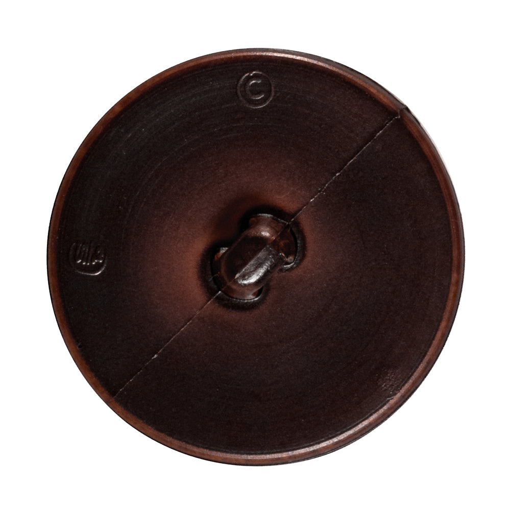 Brown Cross Stitch Plastic Shank Back Button - 54L/34mm Detail