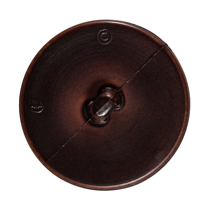 Brown Cross Stitch Plastic Shank Back Button - 54L/34mm Detail