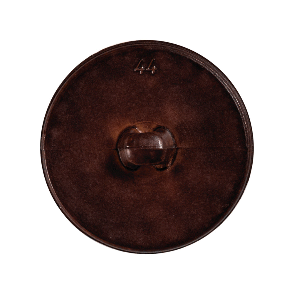 Brown Cross Stitch Plastic Shank Back Button - 44L/28mm Detail