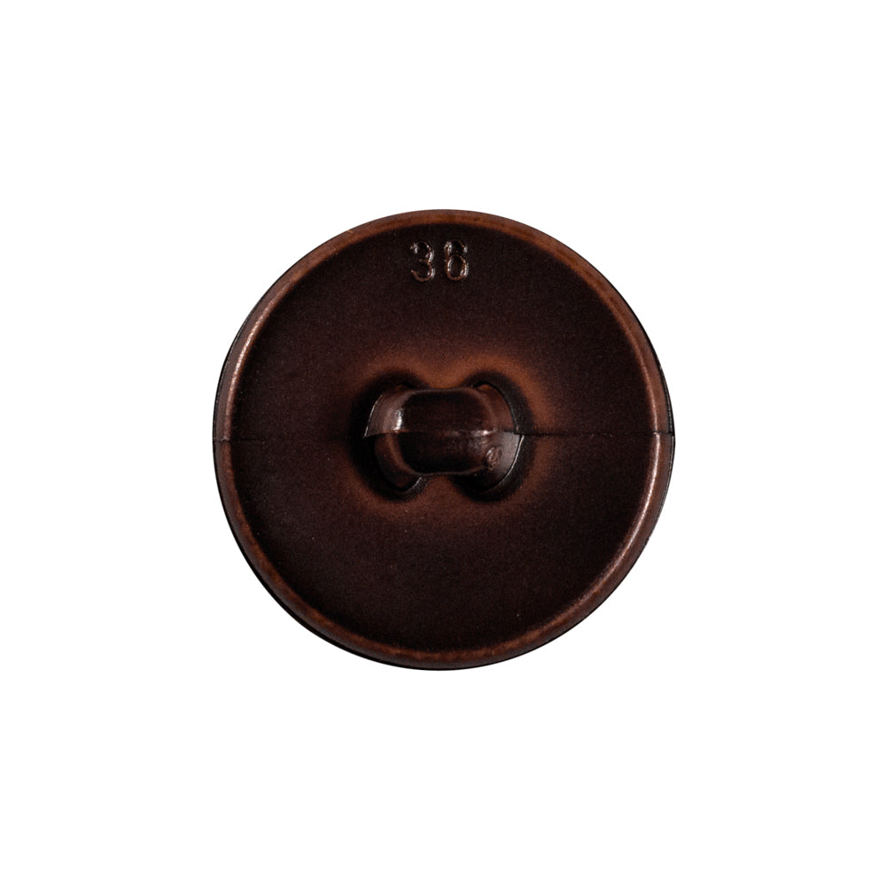 Brown Cross Stitch Plastic Shank Back Button - 36L/23mm Detail