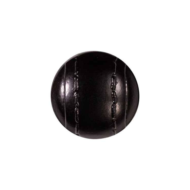 template--26688905969737__main-Italian Black Faux Leather Plastic Button - 32L/20mm