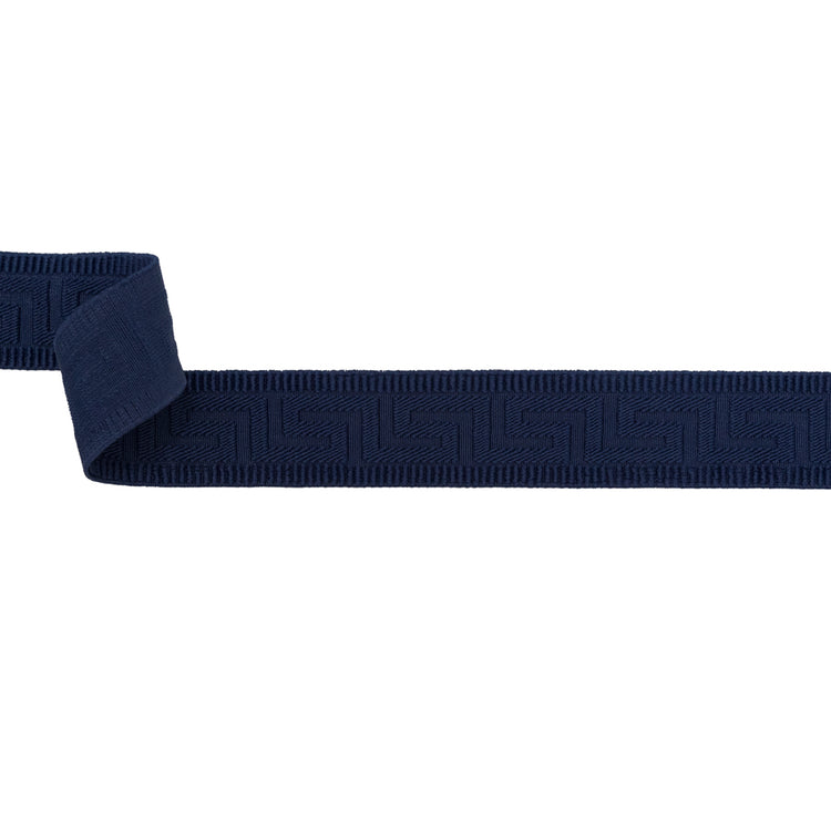 template--25130090922057__main-Italian Navy Elastic Greek Key Trim - 1.5"
