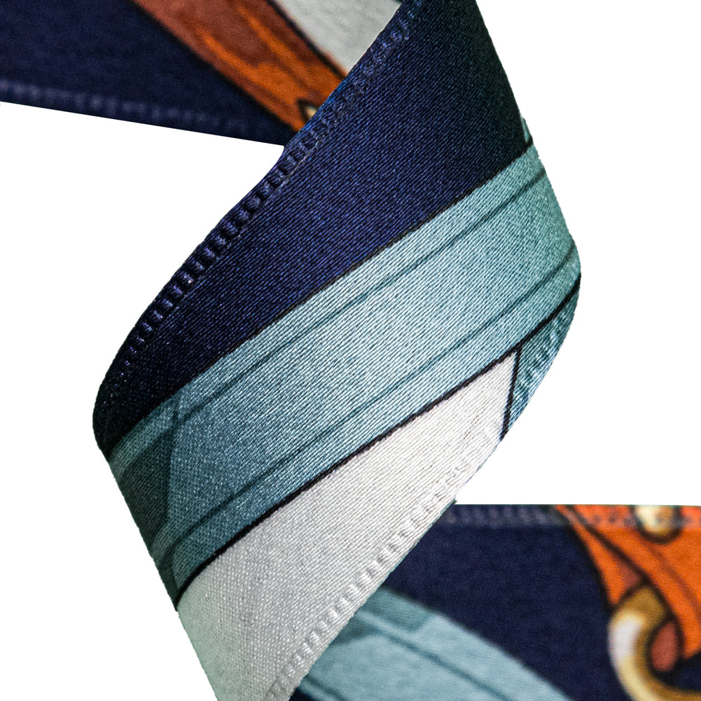 Italian Eclipse and Arabian Spice Purse Straps and Chains Satin Ribbon - 1" Detail