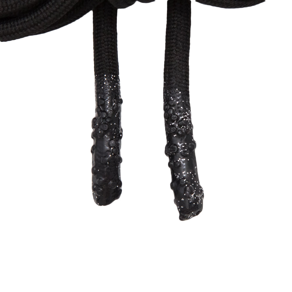 Italian Black Drawstring - 51" Detail