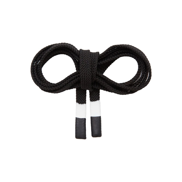 Italian Black Drawstring with White Accents - 49"