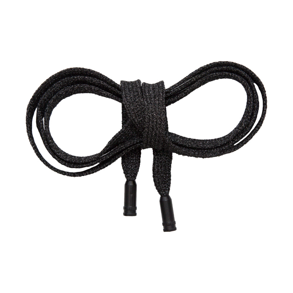 Italian Metallic Black Drawstring - 52"