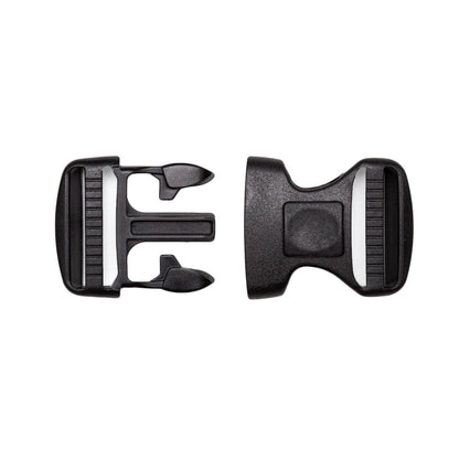 Italian Black Plastic Release Buckle - 3" x 1.75"