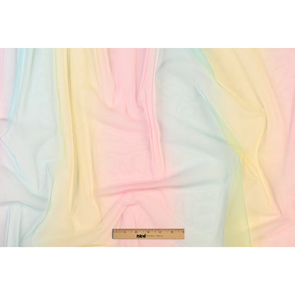 Ombre Shadow Tulle - Aqua, Pink and Yellow Drape