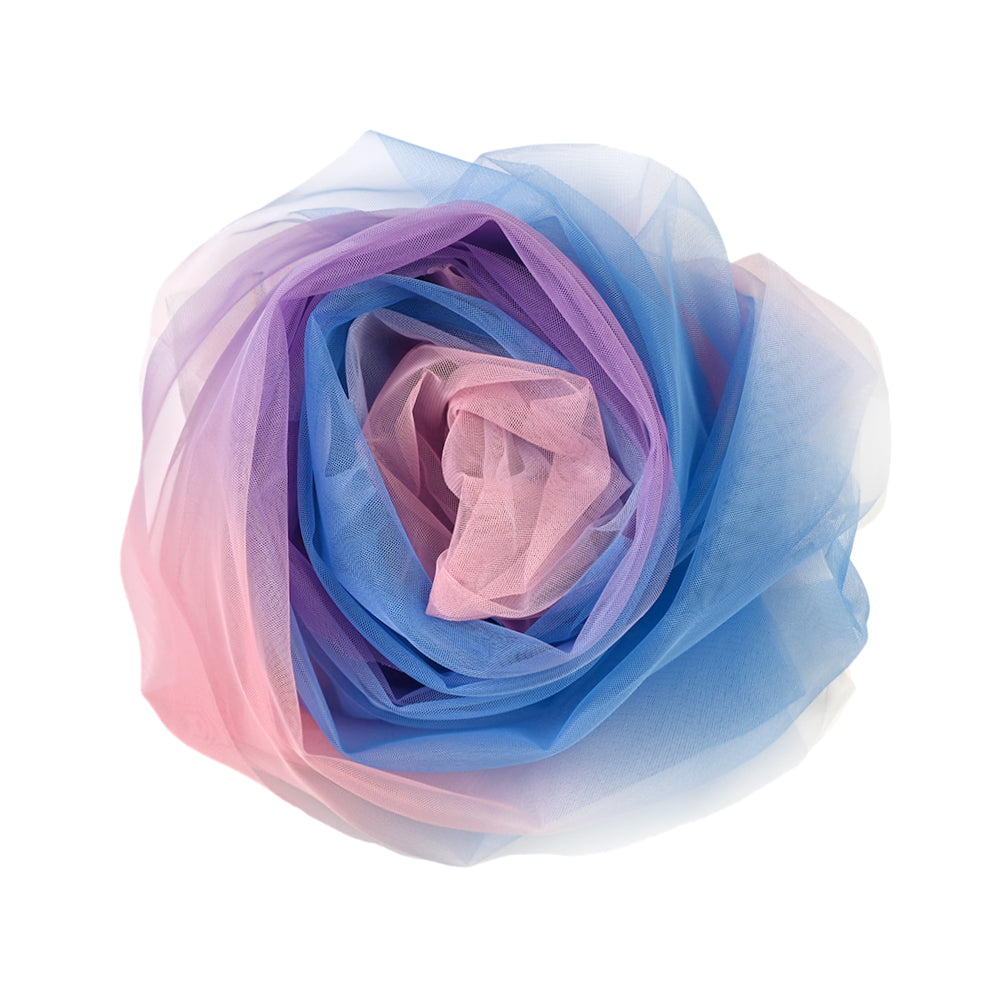 Ombre Shadow Tulle - English Lavender, Pink and Blue Detail