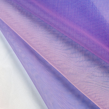 Ombre Shadow Tulle - English Lavender, Pink and Blue Full
