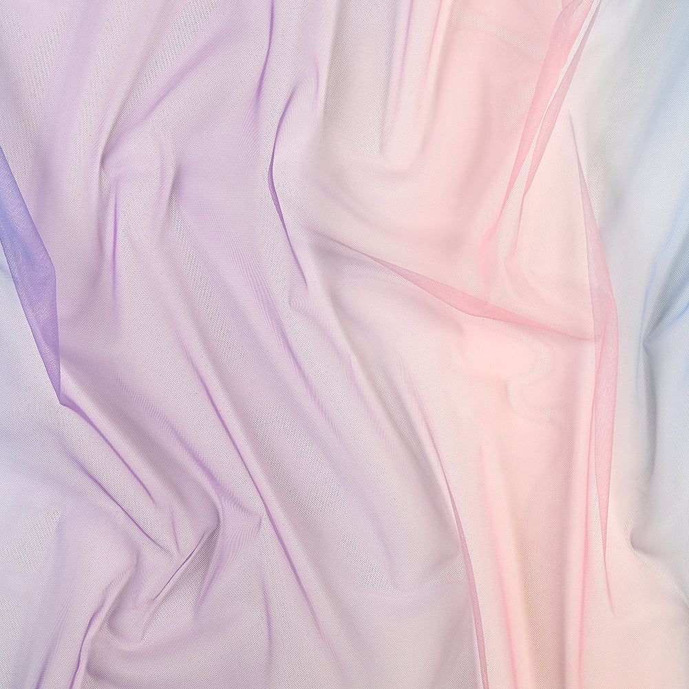 Ombre Shadow Tulle - English Lavender, Pink and Blue
