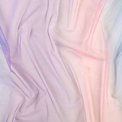 Ombre Shadow Tulle - English Lavender, Pink and Blue