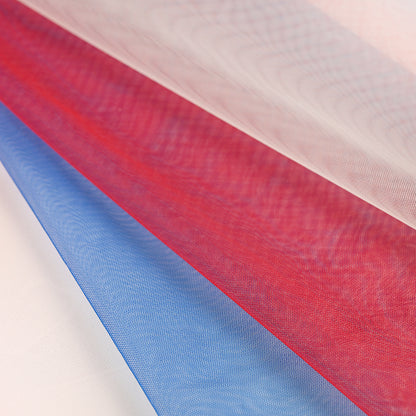 Ombre Shadow Tulle - Red, White and Blue Full