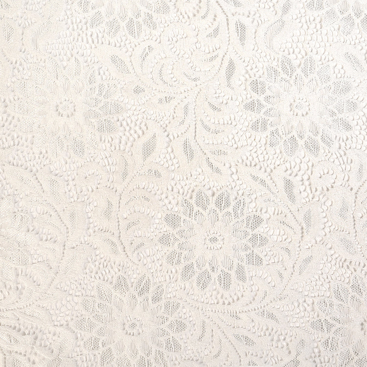 template--25130090922057__main-Re-Embroidered Stretch Lace - White Sunflowers - McKee Collection