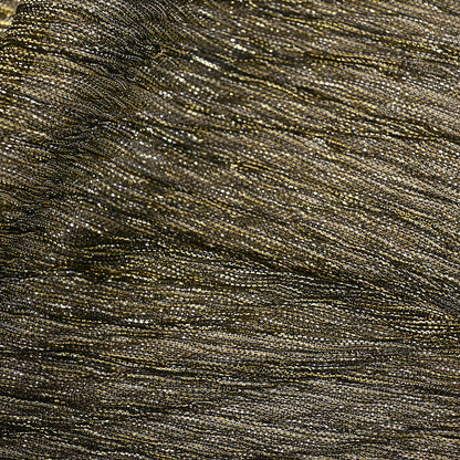 Metallic Stretch Plisse - Black and Gold - Natalia Collection Folded