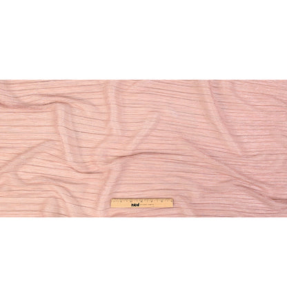 Metallic Stretch Plisse - Dusty Rose - Natalia Collection Drape