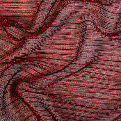 Metallic Stretch Plisse - Corazon and Black - Natalia Collection
