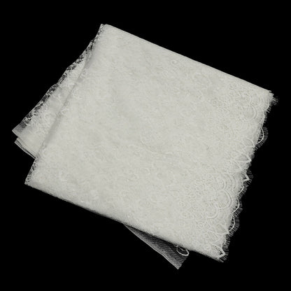 White Delicate Chantilly Lace - 3 Yard Piece Drape