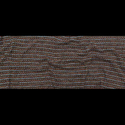 Brown, Aqua and Olive Striped Blended Wool Knit Full