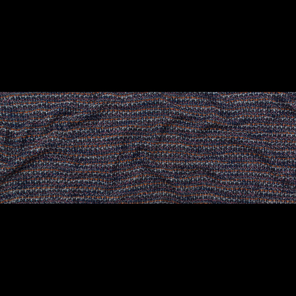Eclipse, Rustic Orange and Red Striped Blended Wool Knit Full