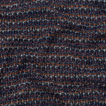 Eclipse, Rustic Orange and Red Striped Blended Wool Knit