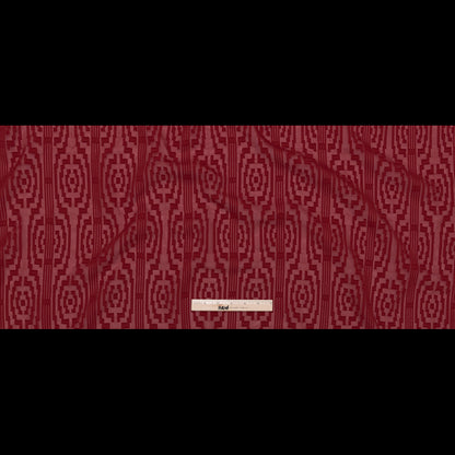 Italian Chili Pepper Geometric Stripes Burnout Polyester Chiffon Full