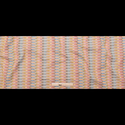 Rainbow Barcode Striped Cotton and Polyester Woven Full