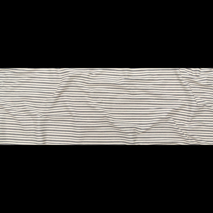 Italian Turtledove and Parisian Night Striped Stretch Twill Knit Full