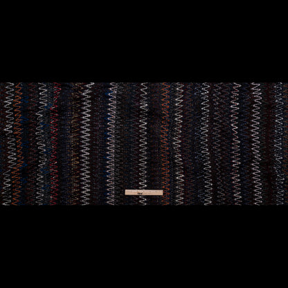 Italian Winter Tones Zig-Zag Novelty Wool Knit Full