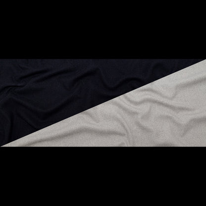 Mood Indigo and Silver Cloud Twill Wool Double Cloth Full