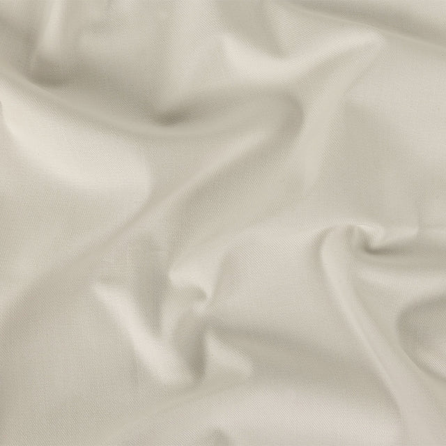 Off-White Stretch Cotton Twill